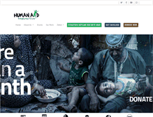 Tablet Screenshot of human-aid.org